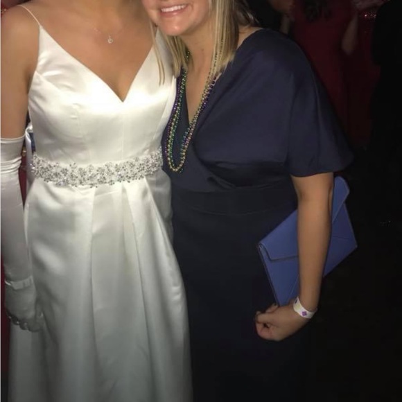 Long Navy Gown - Picture 2 of 2